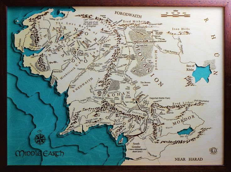middle earth map pdf